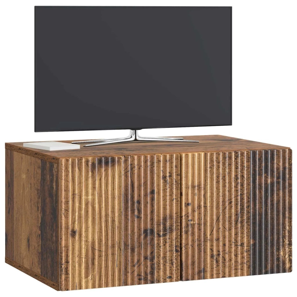 Mobile Porta TV da Muro Legno antico 59,5 x 41 x 30 cm