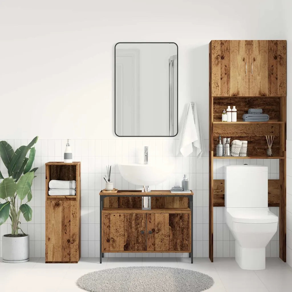 Armadio per Lavabo da Bagno Legno vecchio 80 x 30 x 60 cm 862235