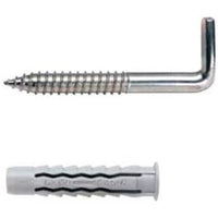 Fissa scaldabagni con tassello d.10 x 95 pz.2