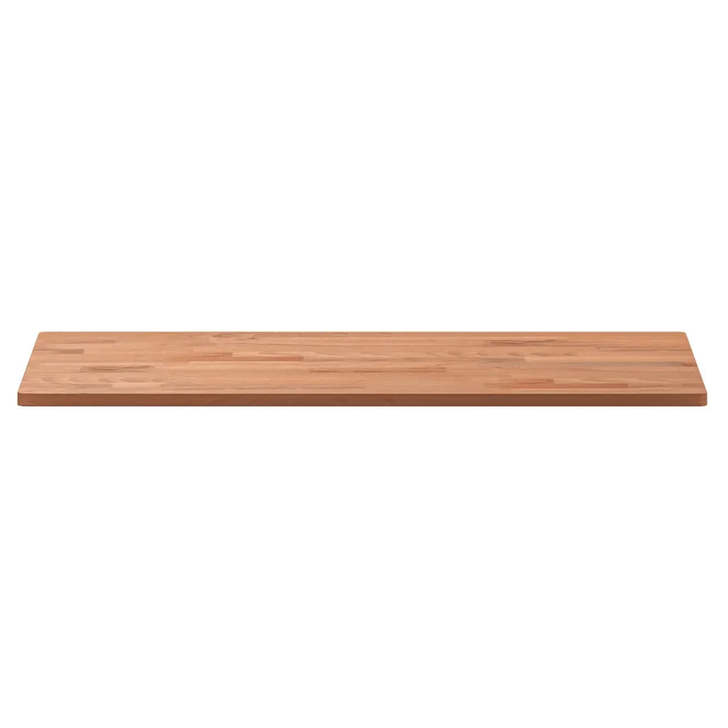 Piano Tavolo 80x40x1,5cm Rettangolare Legno Massello Faggio
