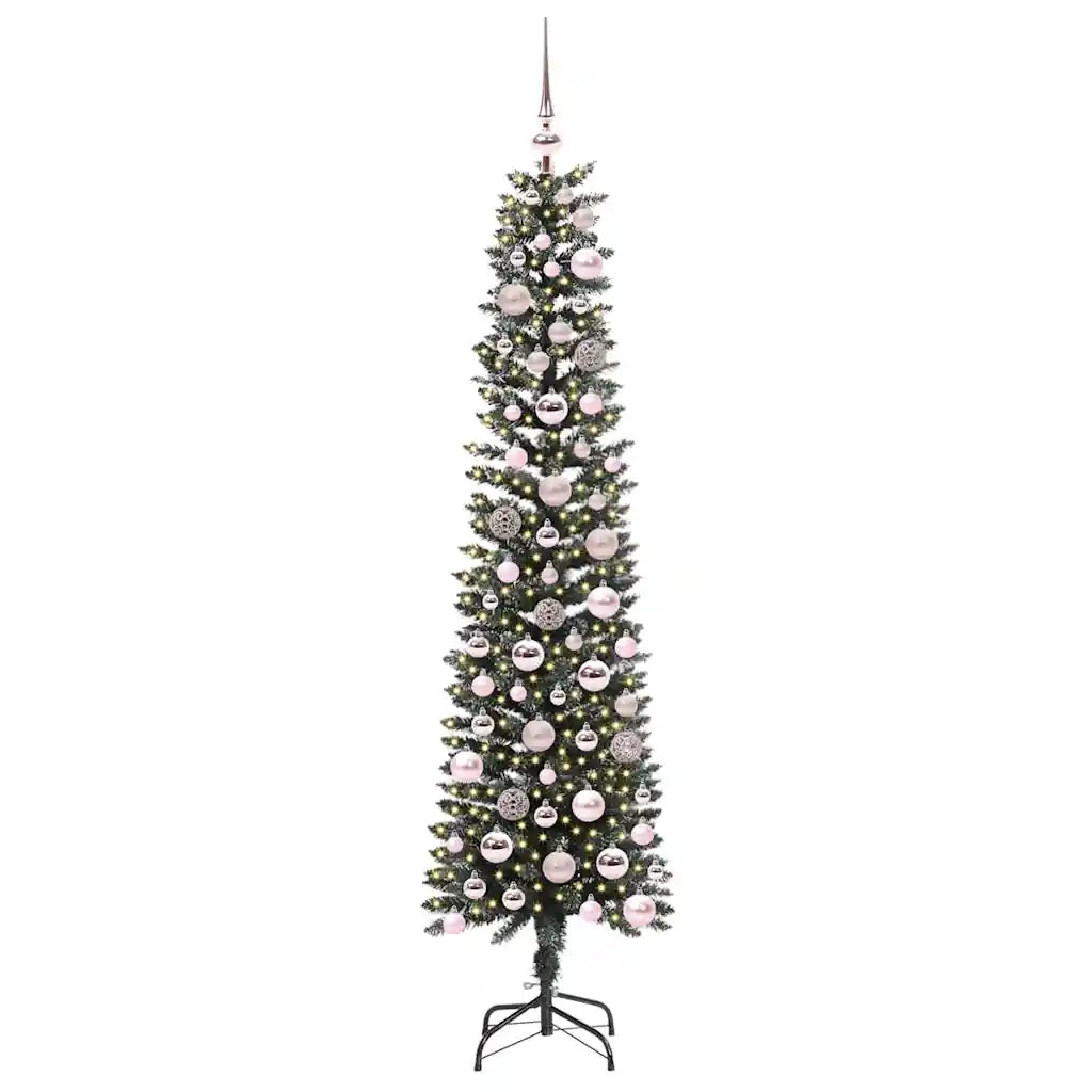 Albero di Natale | Decorazioni natalizie artificiale con 300 LED Verde 180 cm