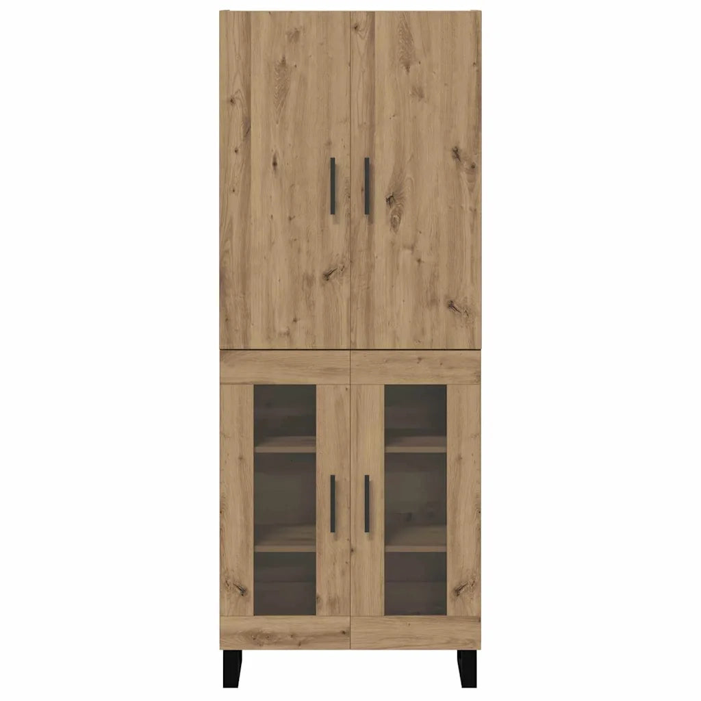 Credenza 2 pcs Rovere artigianale 69,5 x 34 x 180 cm 3403199