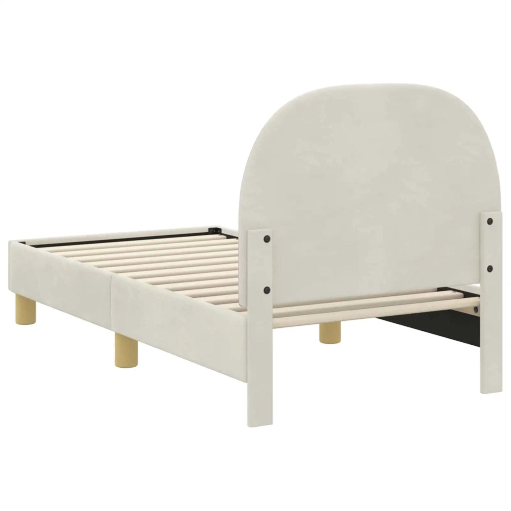 Struttura letto per bambini con testata Crema 70 x 140 cm