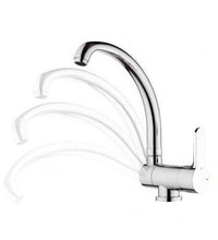 Rubinetto sottofinestra lavello con bocca alta, risparmio energetico e idrico - serie winner eco