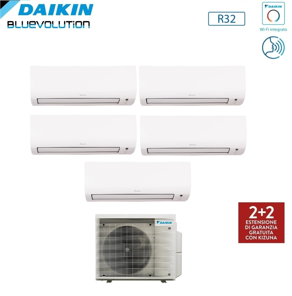 Condizionatore Daikin Penta Split COMFORA 9+9+12+12+12 con 5MXM90A R-32 Wi-Fi Integrato