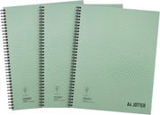 Notizario A4 a spirale - Solo 3 pezzi - Metallo - 200 pagine