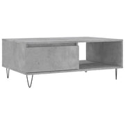 Tavolino da salotto | Tavolino da caff¨¨ | Tavolino da Soggiorno Grigio Cemento 90x60x35cm Legno Multistrato