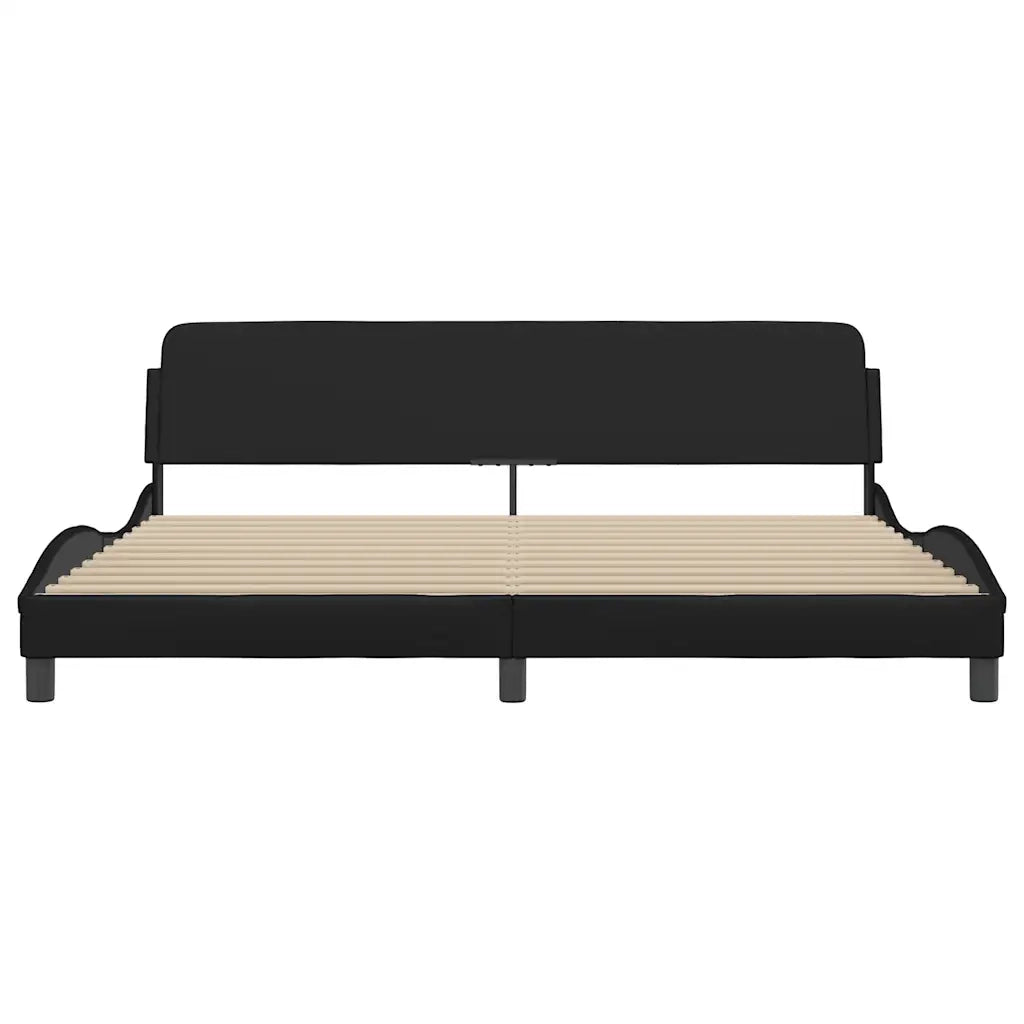 Giroletto Dover Nero 200x200 cm in Similpelle 373258