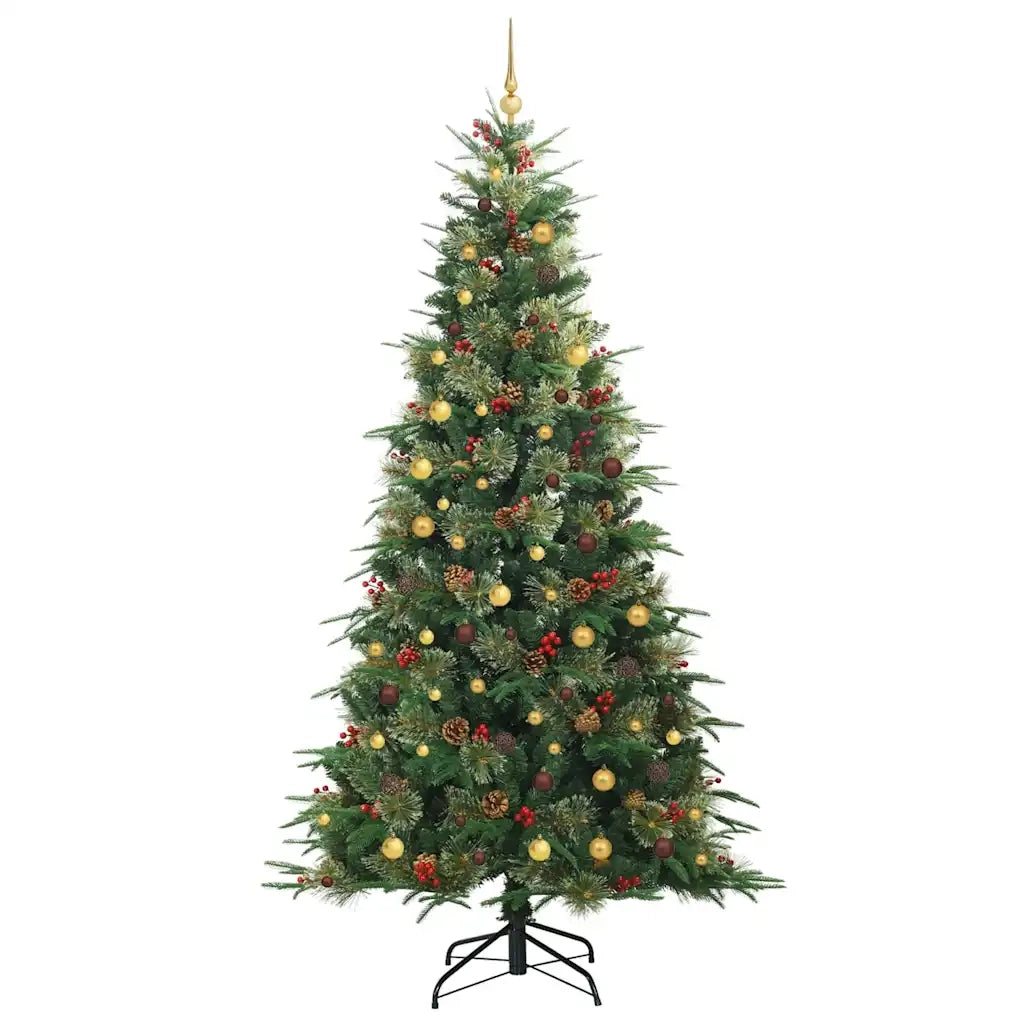 Albero di Natale Artificiale con Rami Pieghevoli Verde 240 cm 3397442