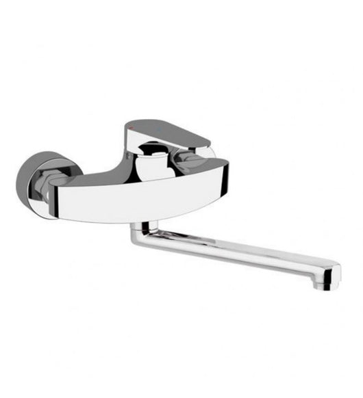 Rubinetto class line eco a muro per lavello risparmio energetico e idrico