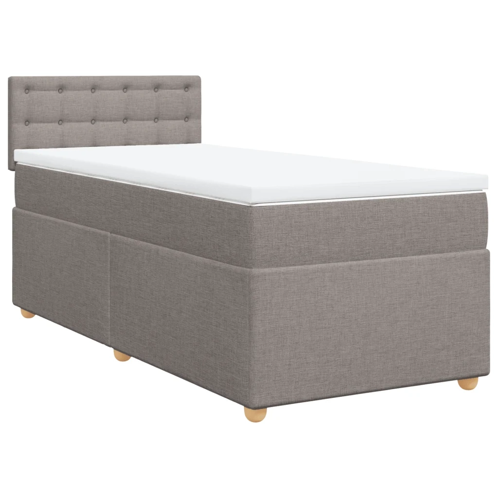 Giroletto a Molle con Materasso Tortora 100x200 cm in Tessuto 3286609