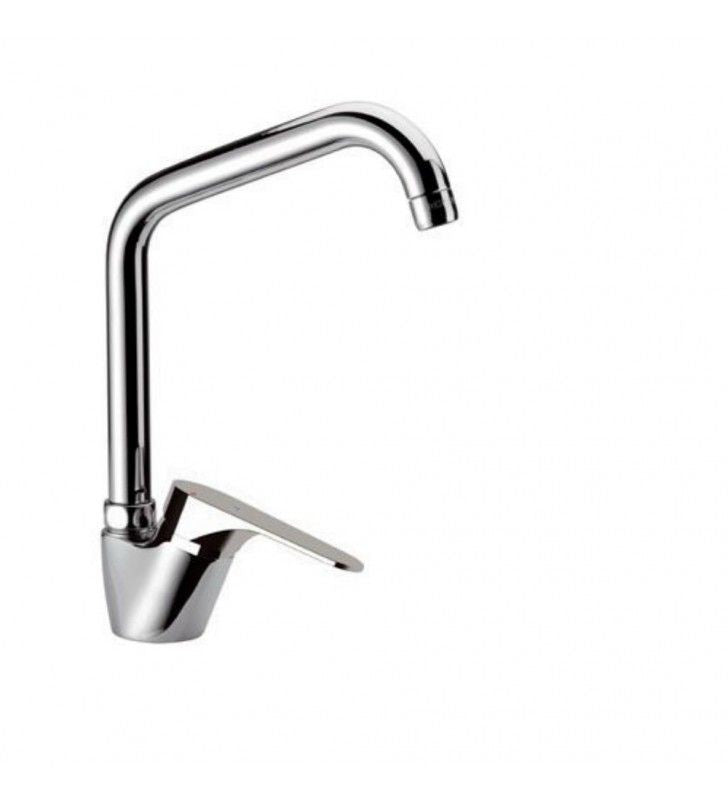 Miscelatore lavello con bocca alta a u girevole class line eco