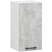 Mobile da cucina pensile sistema AKORD OLIWIA Bianco 40 cm 1 anta inserto frontale Cemento 40x30x58 cm