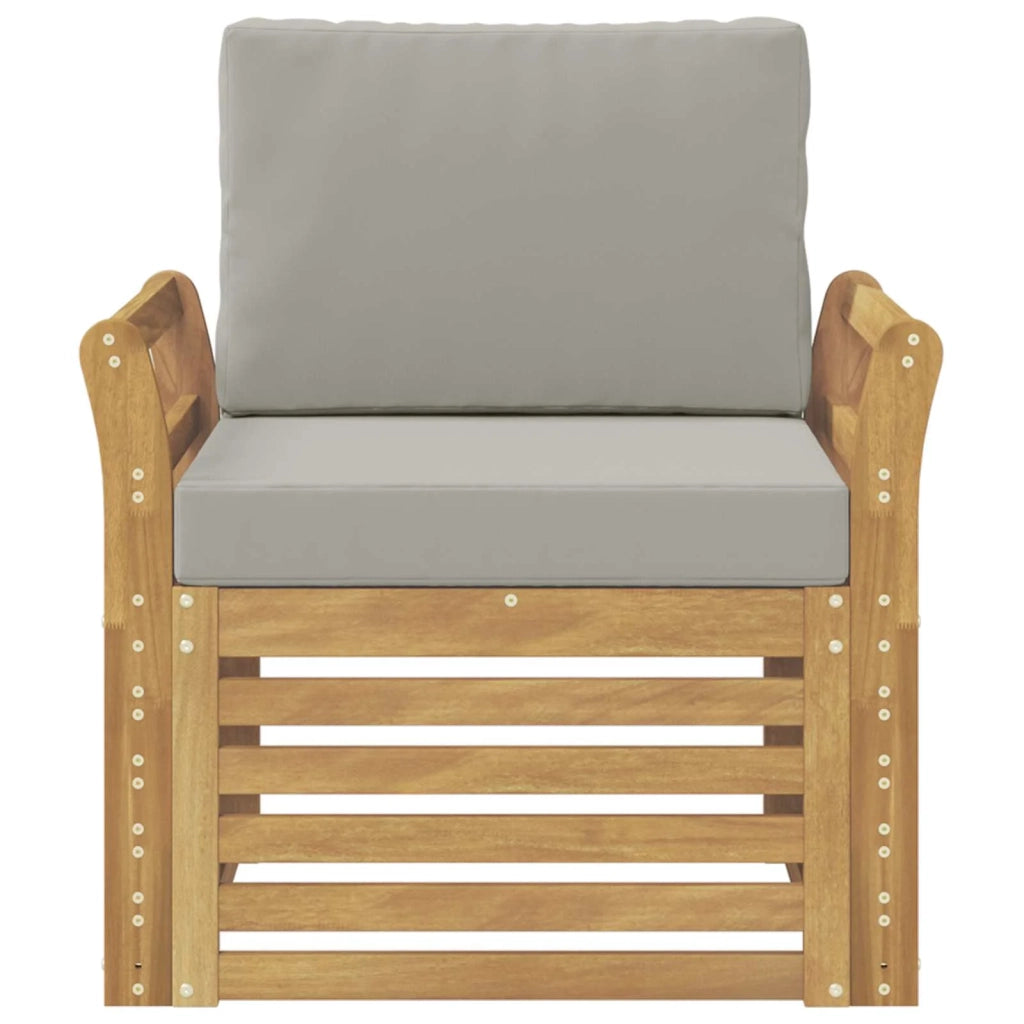 Set di divani da esterno-Sofa da giardino Poliestere Bianco 841939