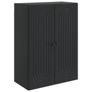 Mobiletto a muro Nero 66 x 34,5 x 90 cm Legno ingegnerizzato 898056