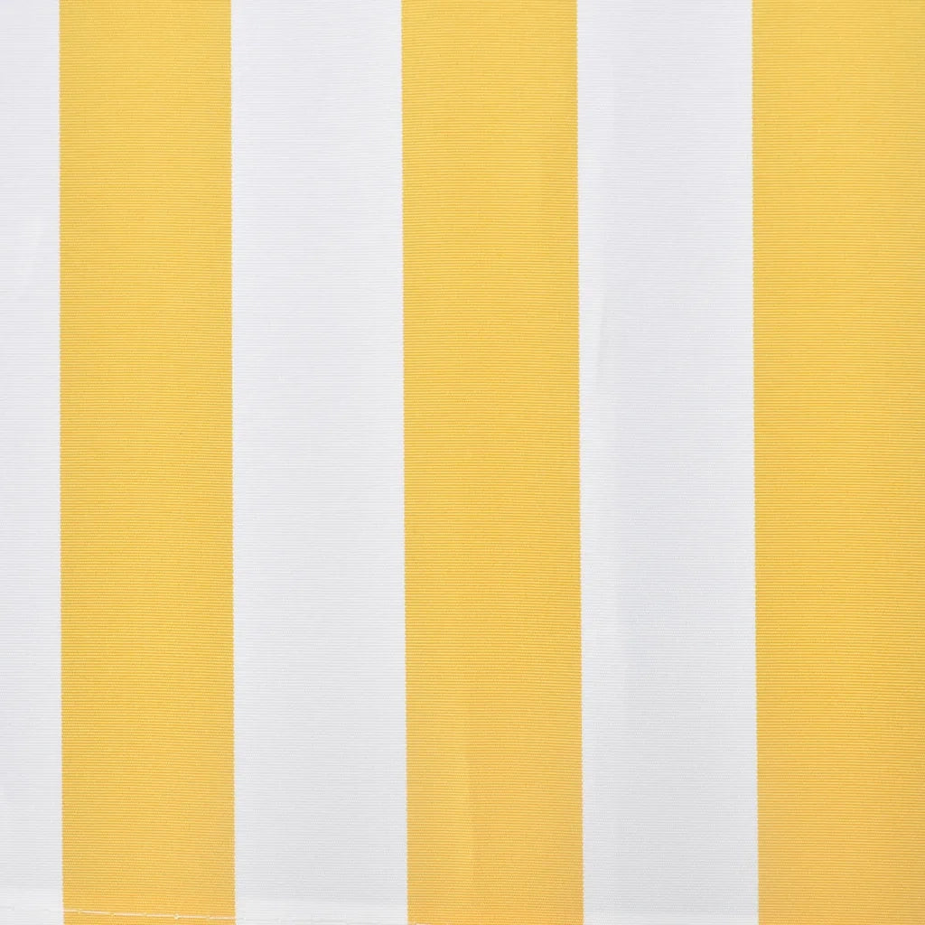 Tenda da Sole Pieghevole Motorizzata 400 cm Gialla/Bianca 275559