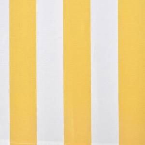 Tenda da Sole Pieghevole Motorizzata 400 cm Gialla/Bianca 275559