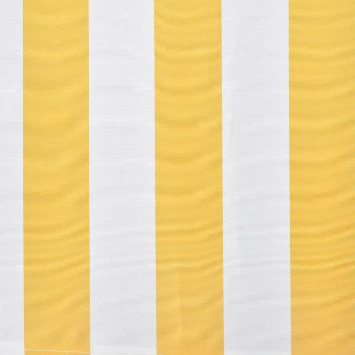 Tenda da Sole Pieghevole Motorizzata 400 cm Gialla/Bianca 275559