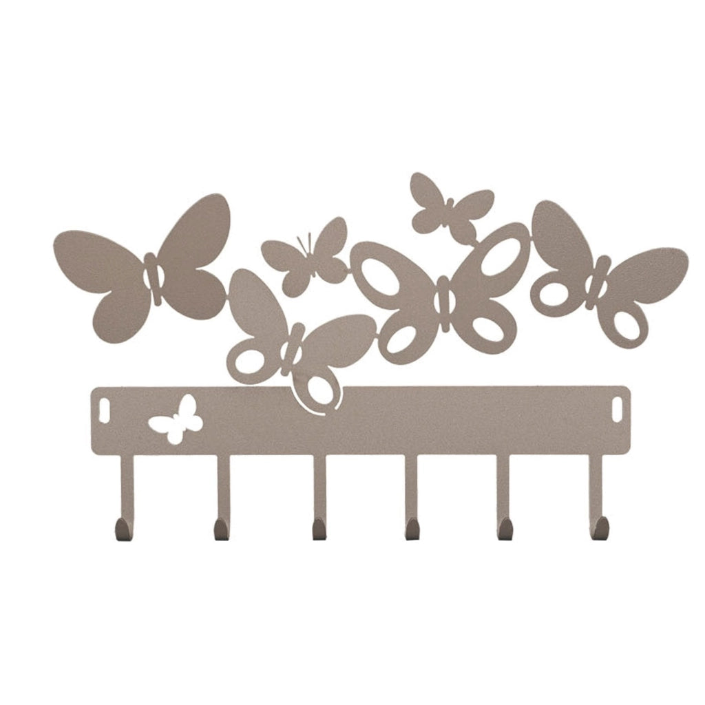 Portachiavi moderno da parete "Butterfly" Beige