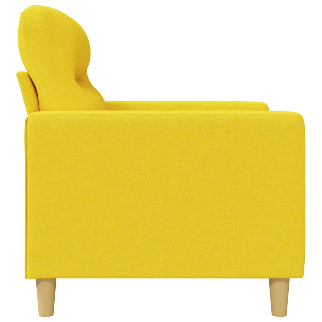 Poltrona-Divano Sedia Giallo Chiaro 60 cm in Tessuto 603477