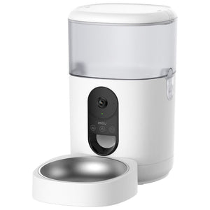 Imou, Distributore Automatico Pet, 4L, Con Telecamera, Acciaio Inox, Bianco