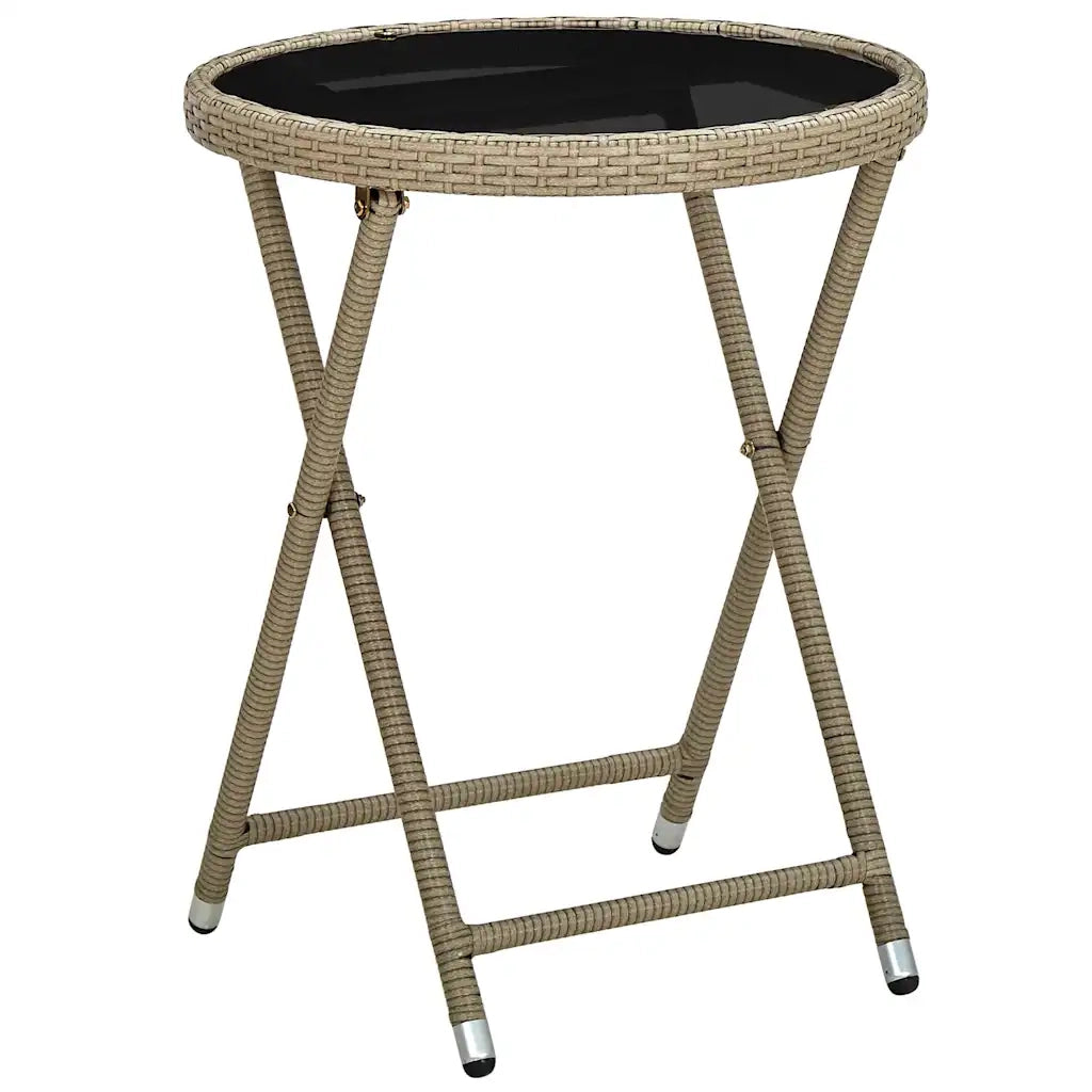 Set Bistro da Giardino 3 pcs Beige polyrattan 3334966