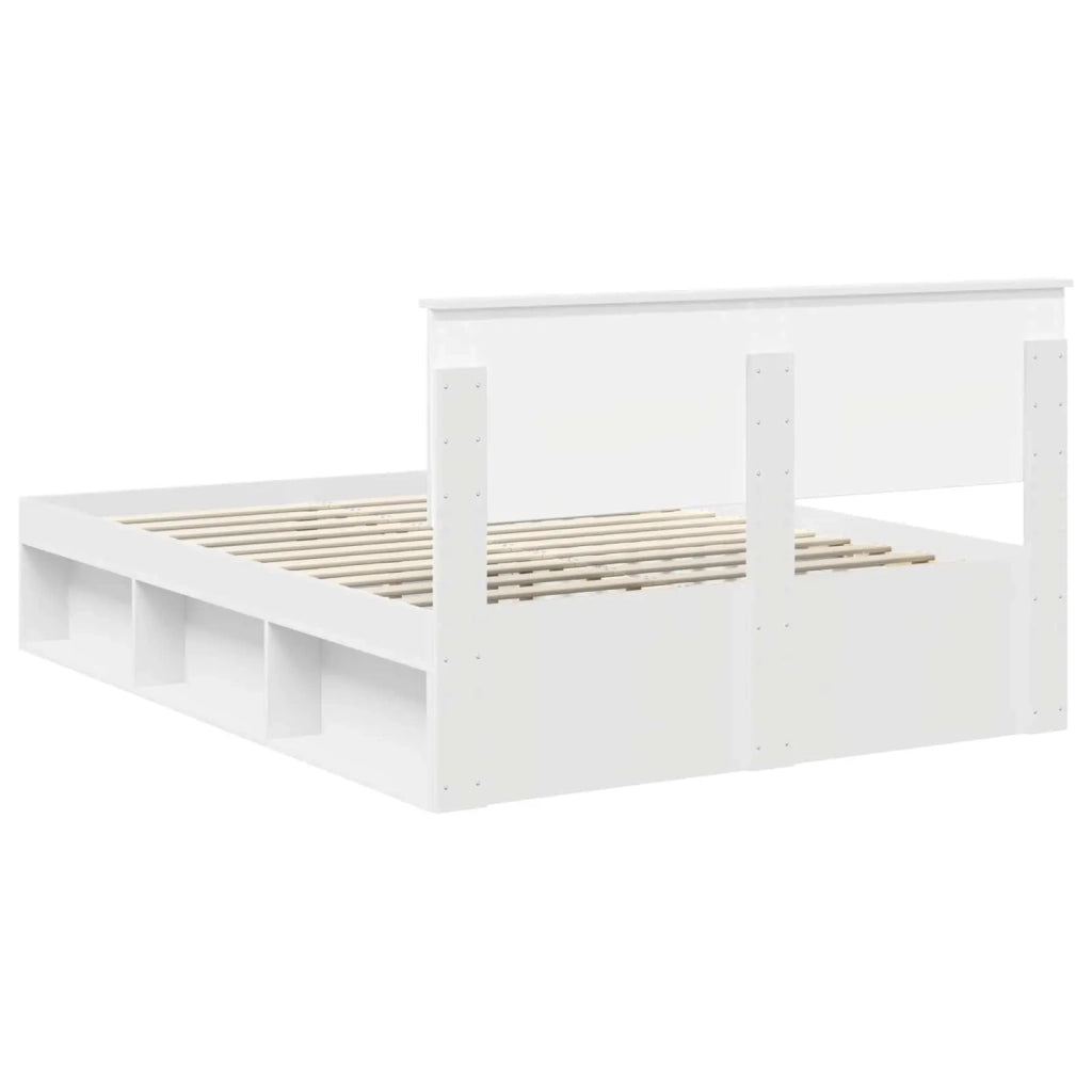 Struttura del letto Bianco 140 x 190 cm Legno multistrato 3407868