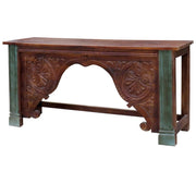 Mobile da ingresso in legno marrone 187x43x86h
