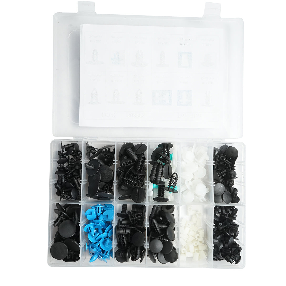 Kit clip in plastica per ricambi Fiat 308