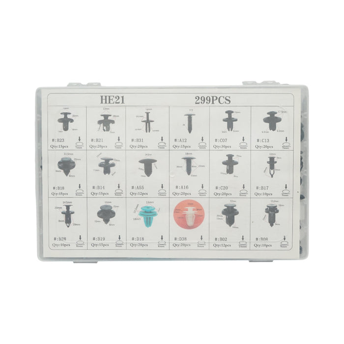 Kit clip in plastica universale per auto 299 pezzi