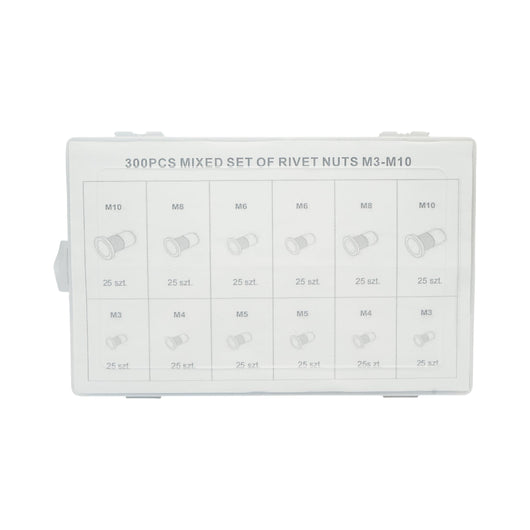 Kit dadi rivettati con collare M3-M10 300 pezzi