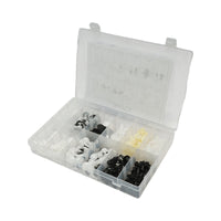 Kit di clip in plastica per auto Peugeot 345 pezzi