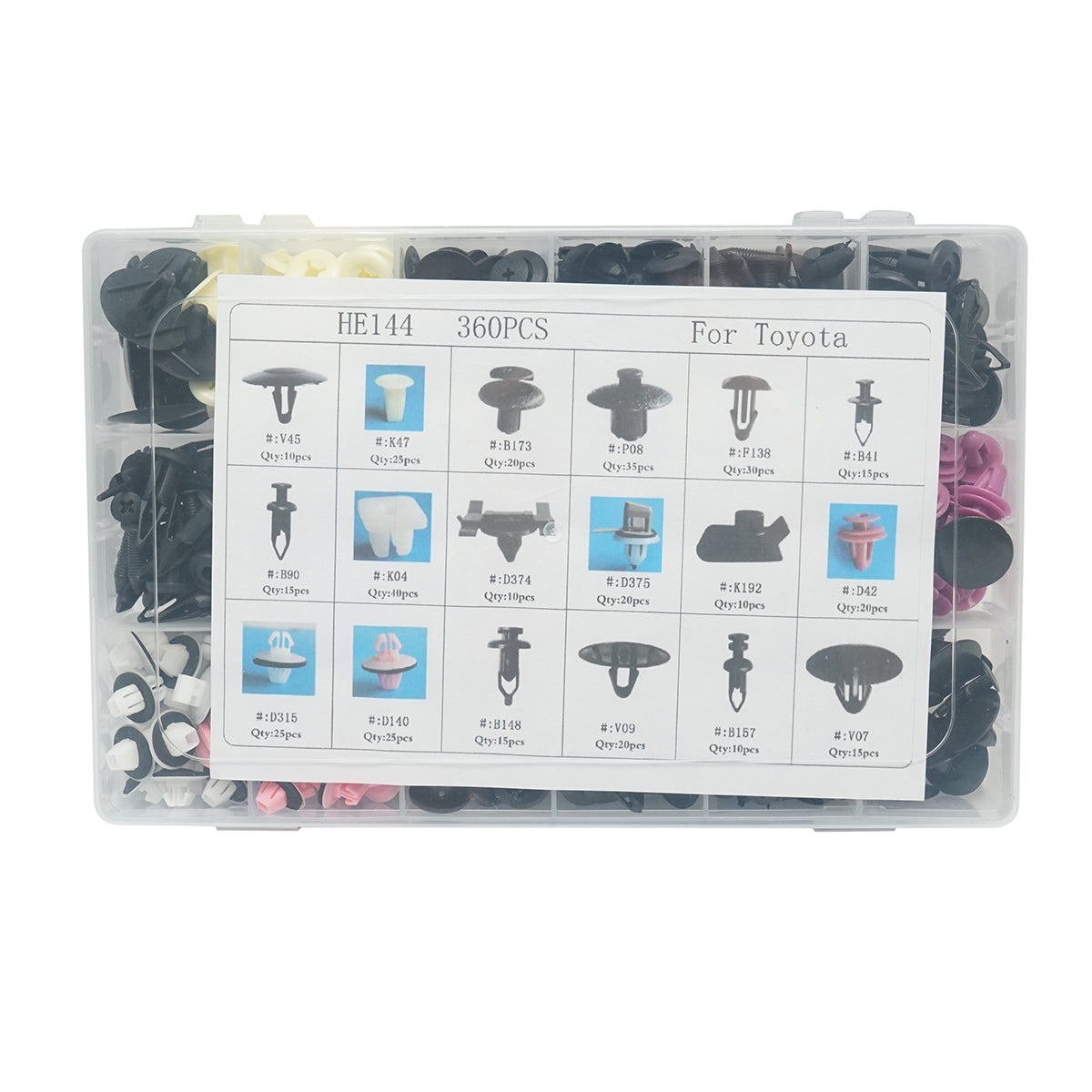Kit di clip in plastica per auto Toyota, Lexus 360 pezzi