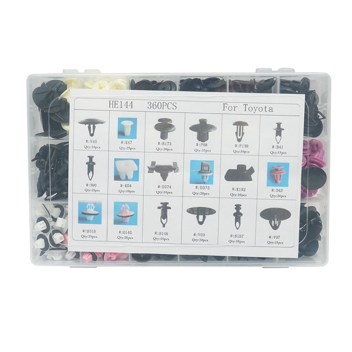 Kit di clip in plastica per auto Toyota, Lexus 360 pezzi
