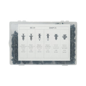 Kit di clip in plastica universali per auto da 200 pezzi