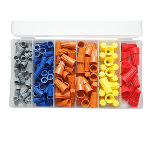 Kit di connettori elettrici terminali a innesto rapido con collegamento a vite 158 pezzi