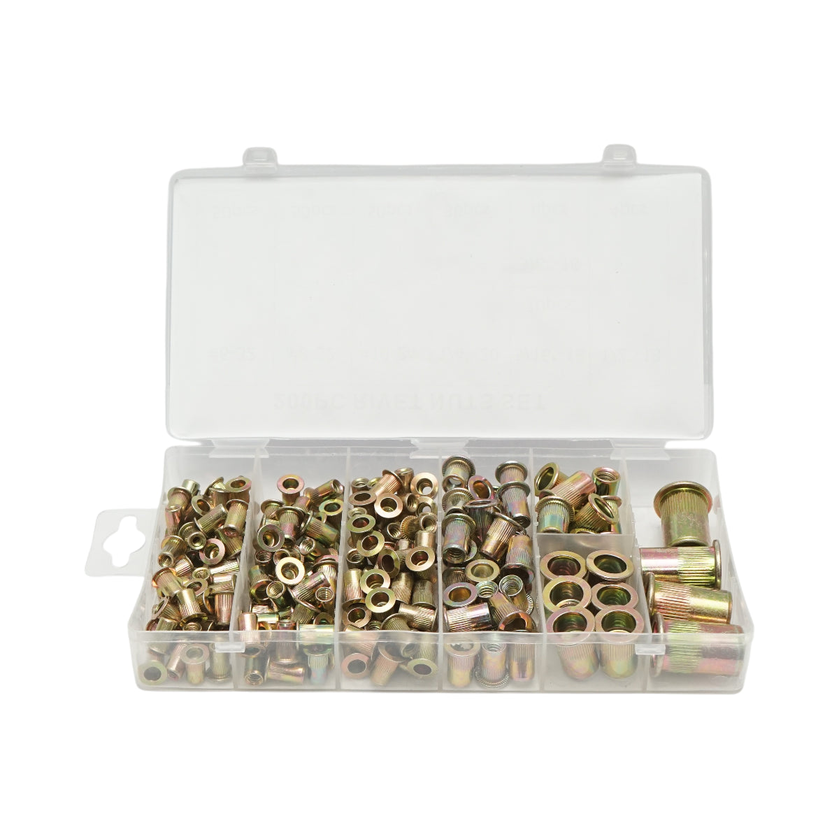 Kit di dadi per rivetti a collare da 200 pezzi