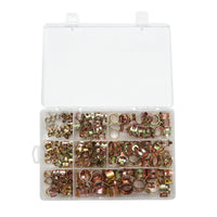 Kit di morsetti a molla in metallo 6,5-18 mm 160 pezzi