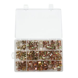 Kit di morsetti a molla in metallo 6,5-18 mm 160 pezzi