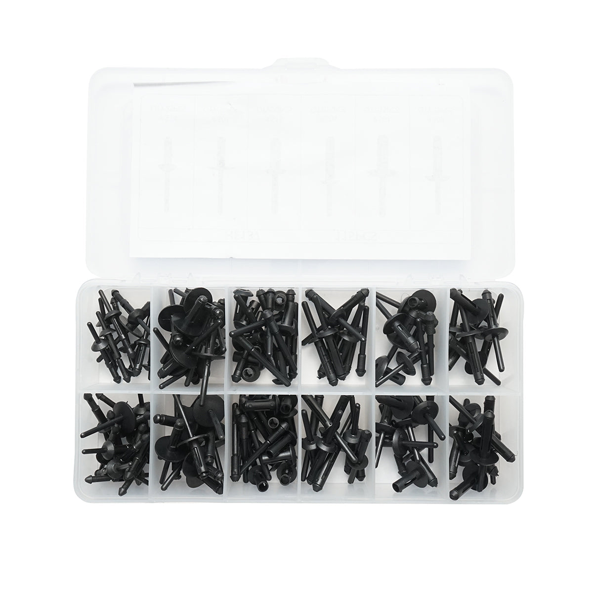 Kit di rivetti in plastica universali per auto da 115 pezzi