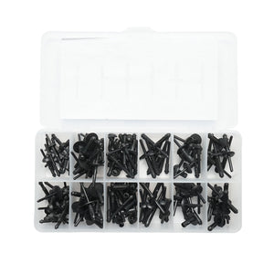 Kit di rivetti in plastica universali per auto da 115 pezzi