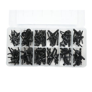 Kit di rivetti in plastica universali per auto da 115 pezzi