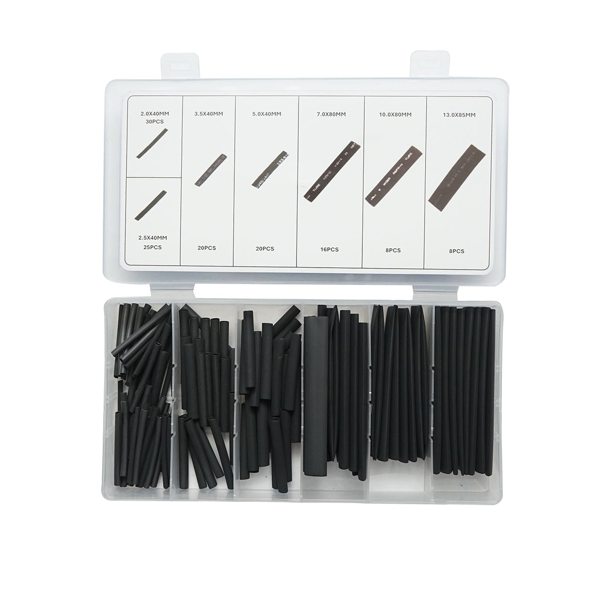 Kit di tubi termorestringenti Varnish 127 pezzi