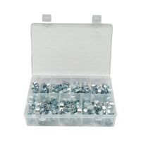 Kit fascette stringitubo in metallo con vite per tubi da 8-18 mm 135 pezzi