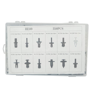 Kit universale di clip in plastica per auto da 350 pezzi