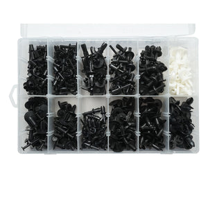 Kit universale di clip in plastica per auto da 350 pezzi