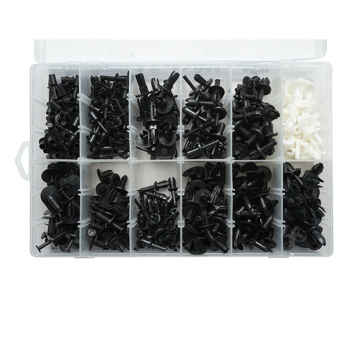 Kit universale di clip in plastica per auto da 350 pezzi