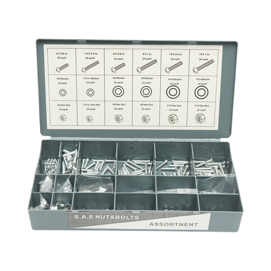 Kit viti per legno, metriche, pollici con dadi e rondelle 1200 pezzi