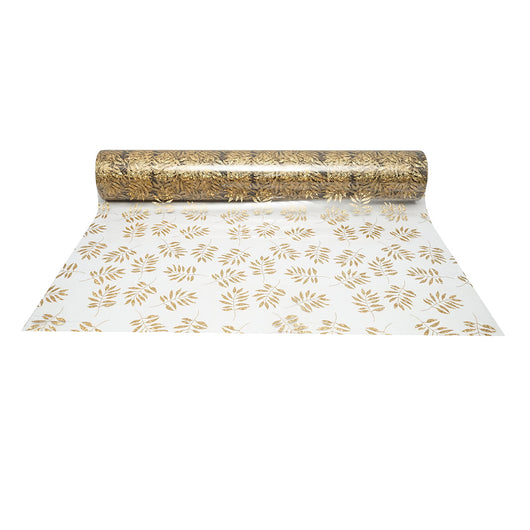 Rotolo pellicola protettiva per tavolo in PVC siliconato trasparente – modello foglie Materiale: PVC siliconato trasparente  Dimensioni rotolo: 1,00 × 20 m Breckner Germany