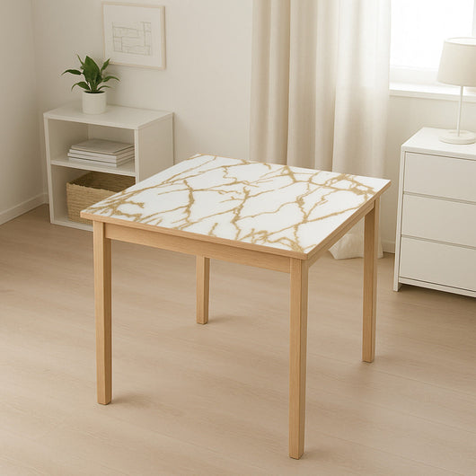 Rotolo pellicola protettiva per tavolo in PVC siliconato – modello marmo Materiale: PVC siliconato decorativo  Dimensioni rotolo: 0,80 × 20 m Breckner Germany